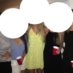 Fun yellow mini dress!